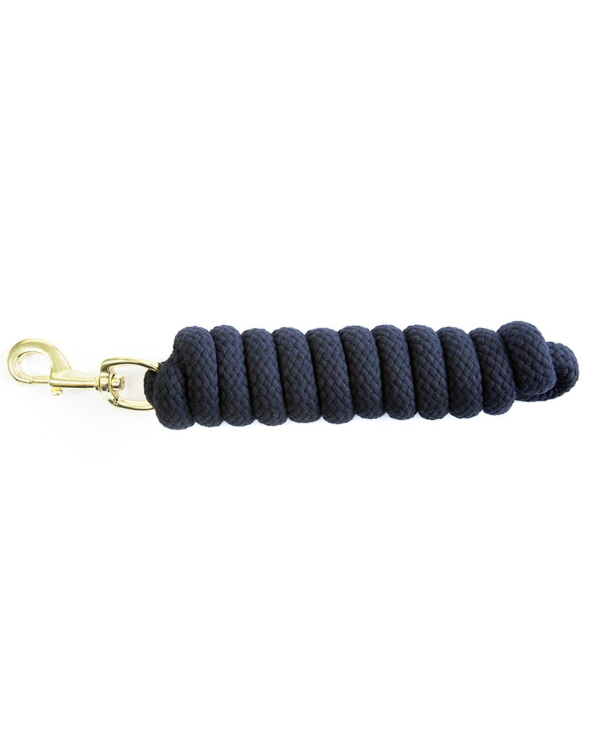 KM Elite Cotton Double Braided Leadrope Solid Colours Black