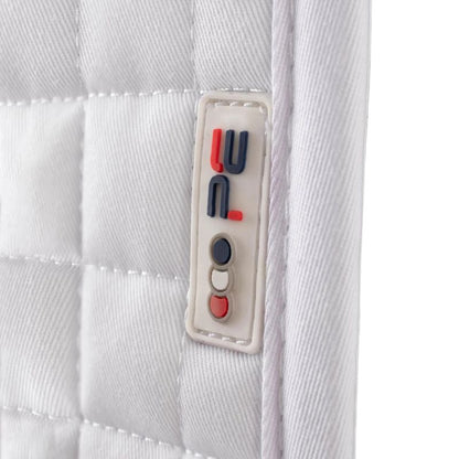 White Premier Equine Close Contact Saddle Pad - GP/Jump, Equestrian Equipment