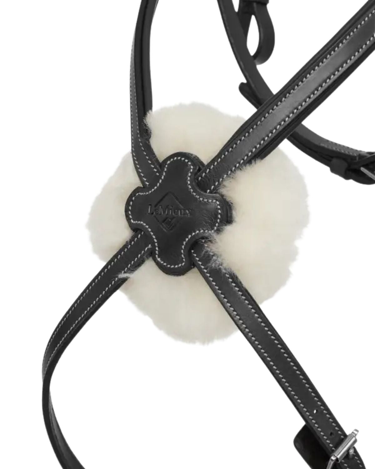 LEMIEUX ARIKA Grackle Bridle Black/Silver - Horse Bridle with Wool Nose Pad | Equiflair