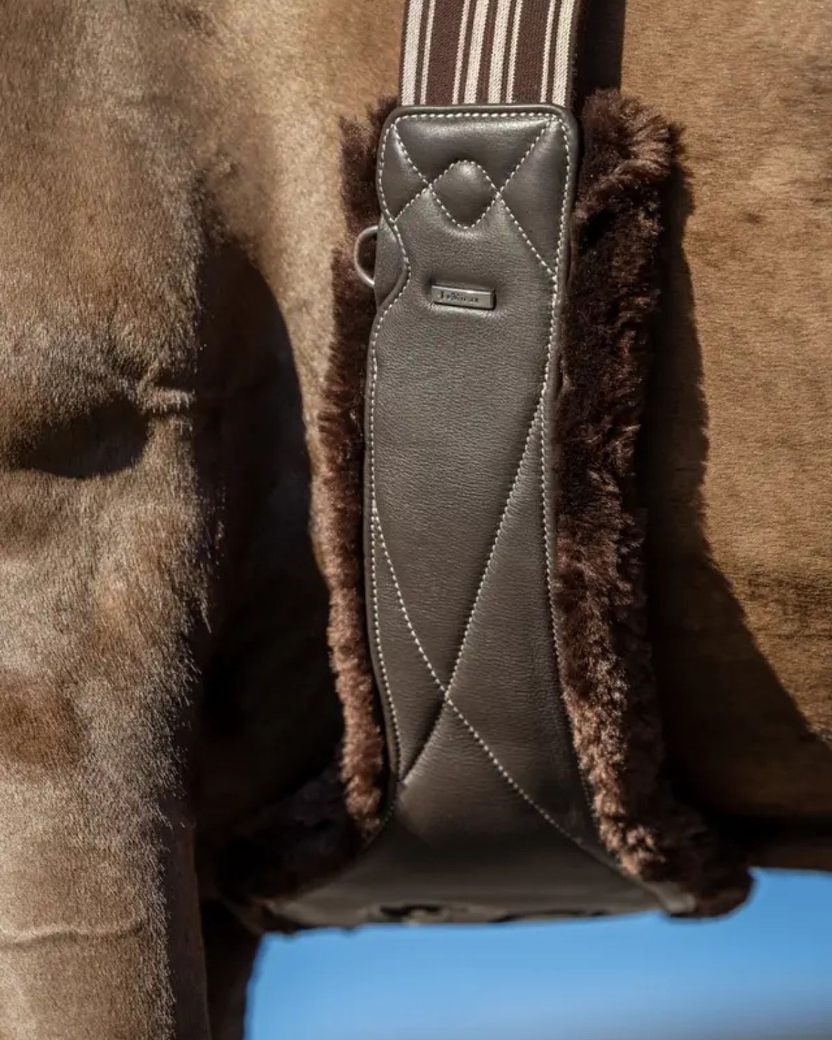 LeMieux Arika Simuwool Contoured Long Girth Brown