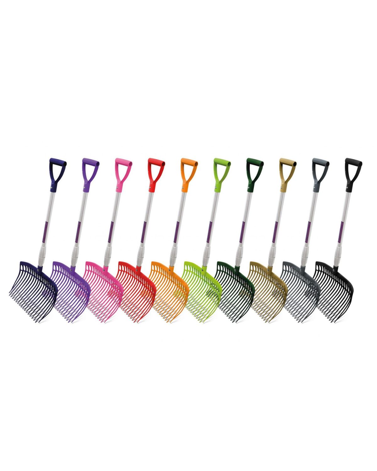 KM Elite Shavings Fork Telescopic: Lightweight, Durable Fork in Multiple Colors for Horse Stable Cleaning
