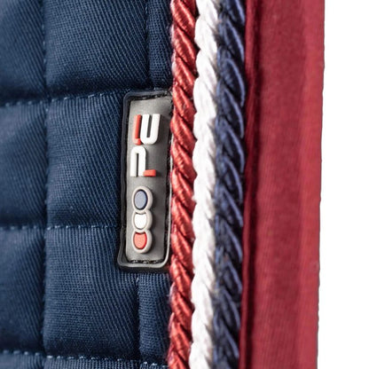 PREMIER EQUINE Dressage Saddle Pad - European Cotton, Navy Blue | Equiflair