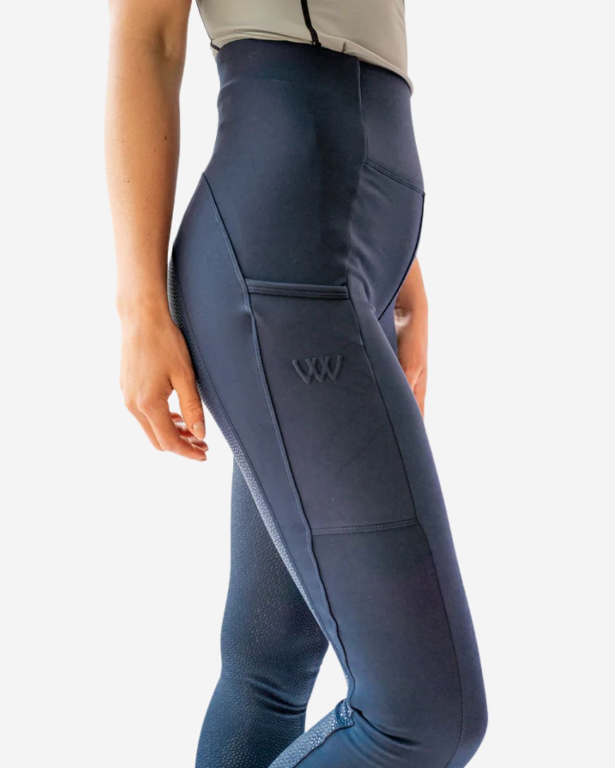 Woof Wear Original Riding Tights Full Seat Navy