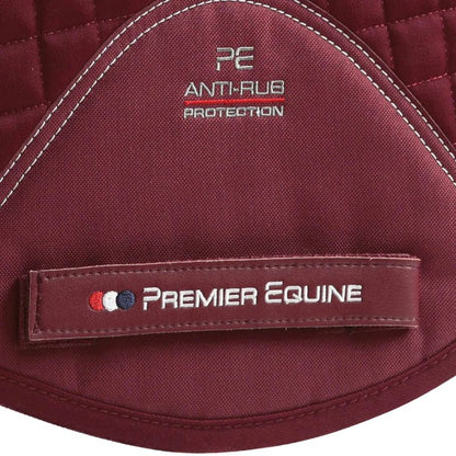 Premier Equine Close Contact Cotton GP/Jump Saddle Pad Burgundy - Equestrian Comfort & Protection