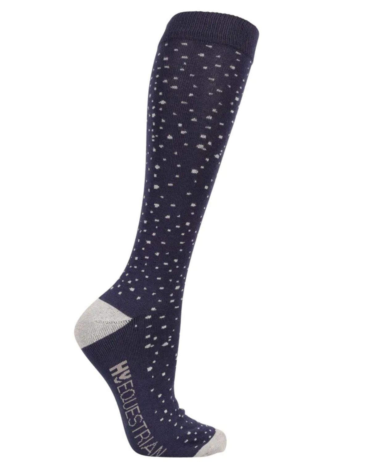 Hy Equestrian Elevate Allure Socks (Pack of 2 ) Navy
