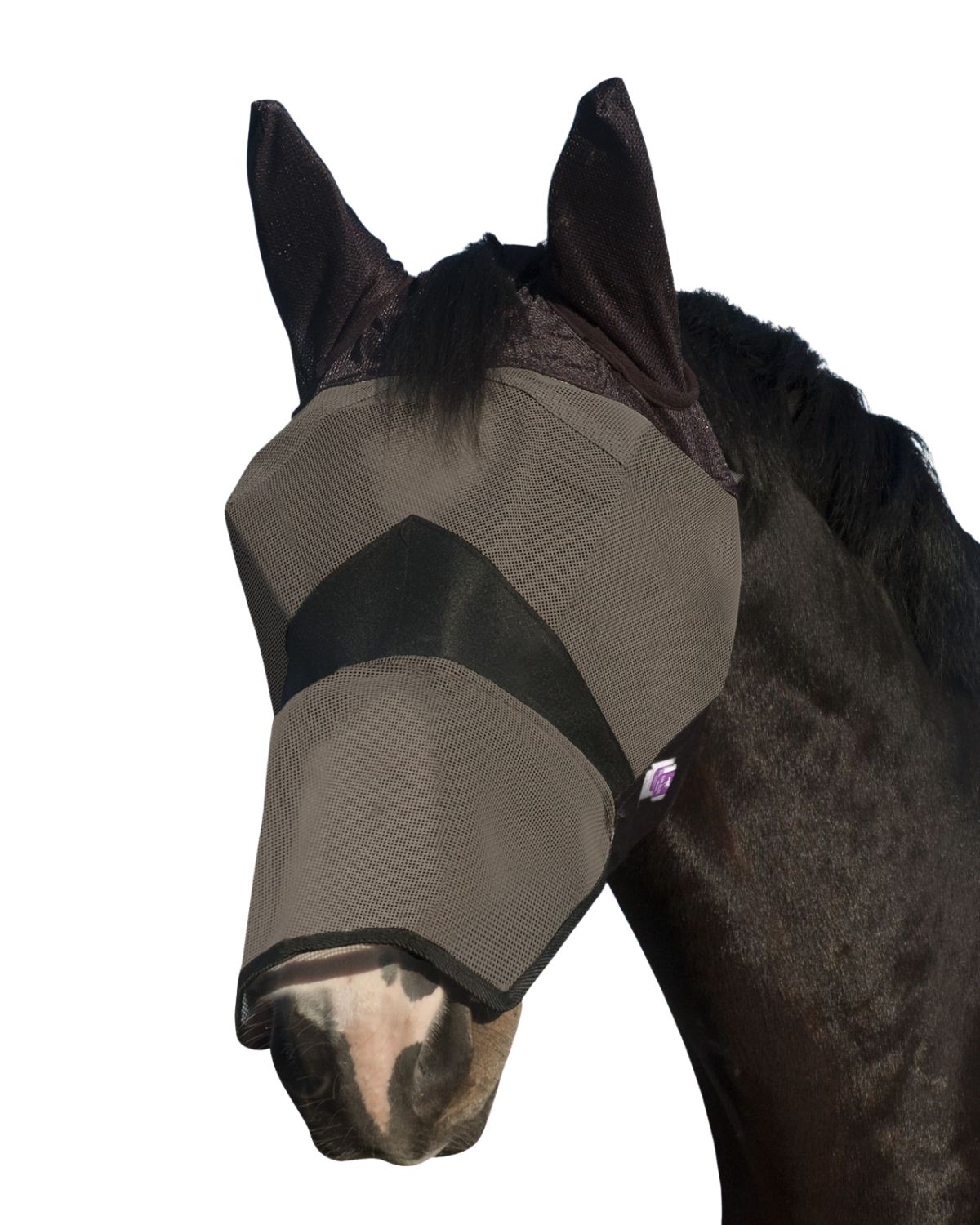 KM Elite Horse Fly Mask: Combat UV Protection, Comfort Fit | Equiflair