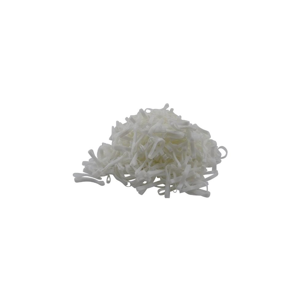 Cameo Silicone Plaiting Bands White: Mane and Tail Braiding Accessories
