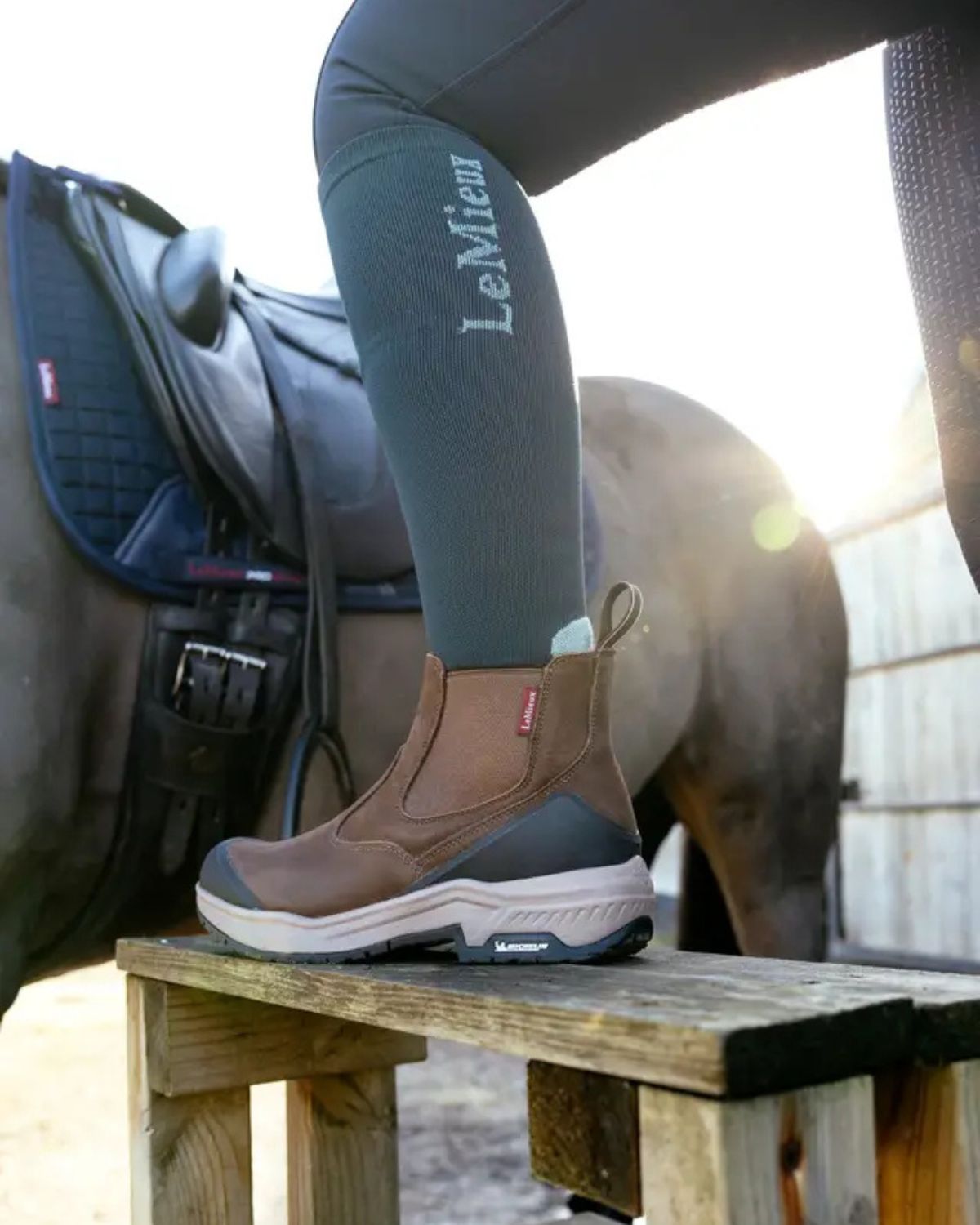 LeMieux Trex Waterproof Chelsea Boots Brown