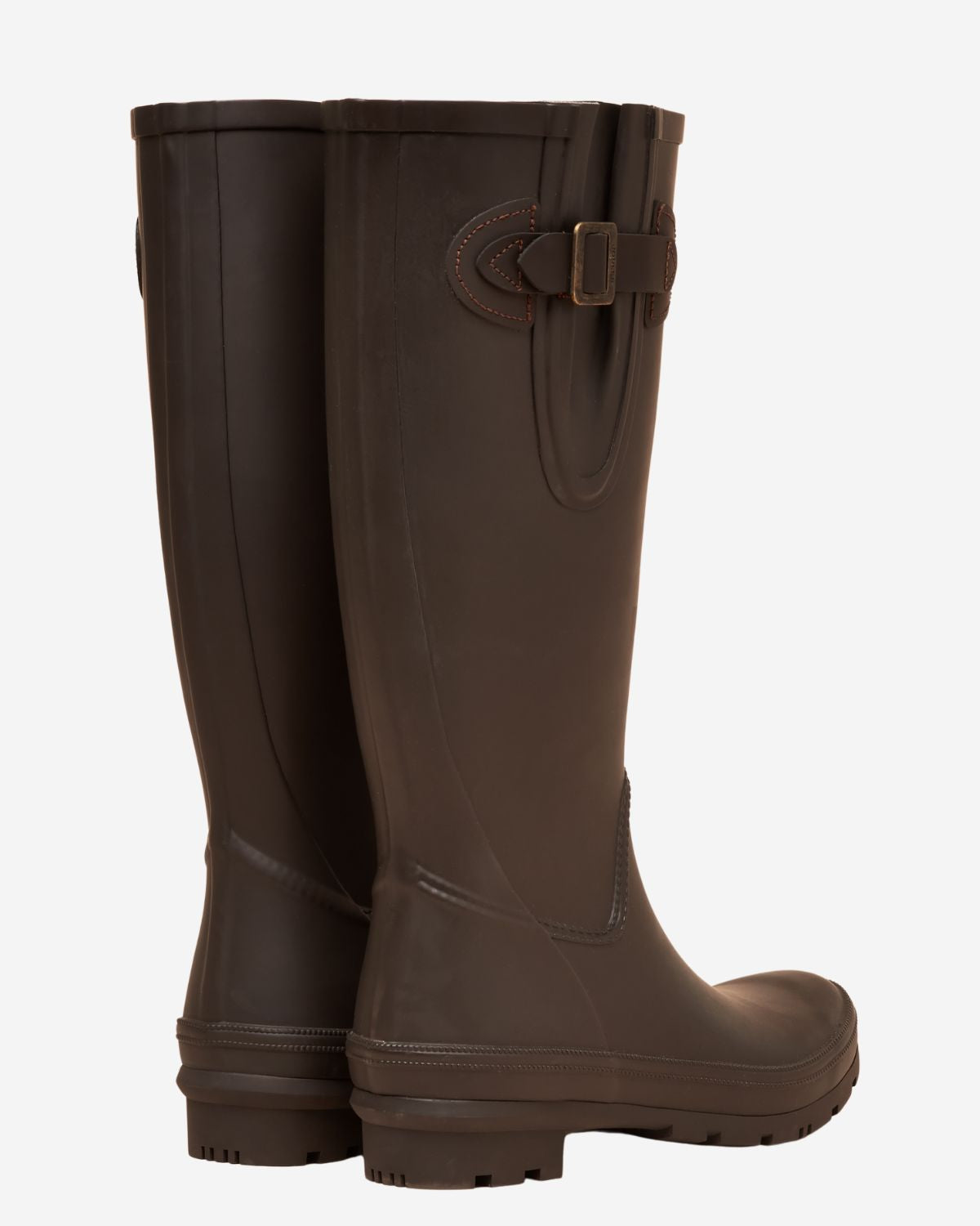 Joules Women's Houghton Adjustable Tall Welly Chocolate Brown