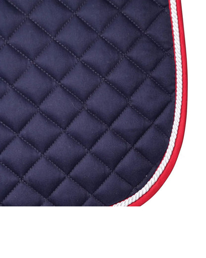 Hy Equestrian Splendid Showjump Saddle Pad Navy/Red/White
