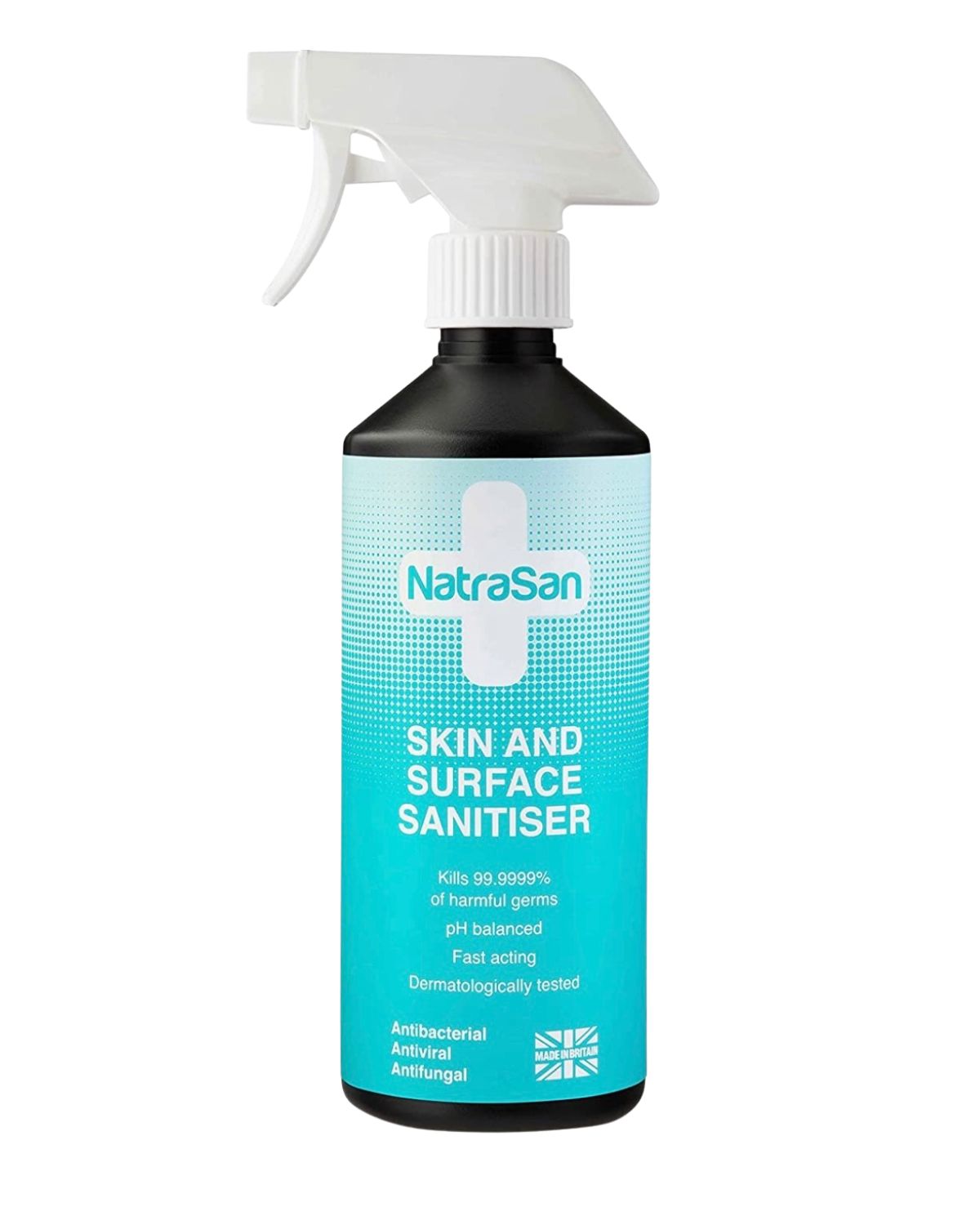 NatraSan Skin & Surface Sanitiser Spray - Antimicrobial, Antibacterial, Antiviral, Antifungal Disinfectant