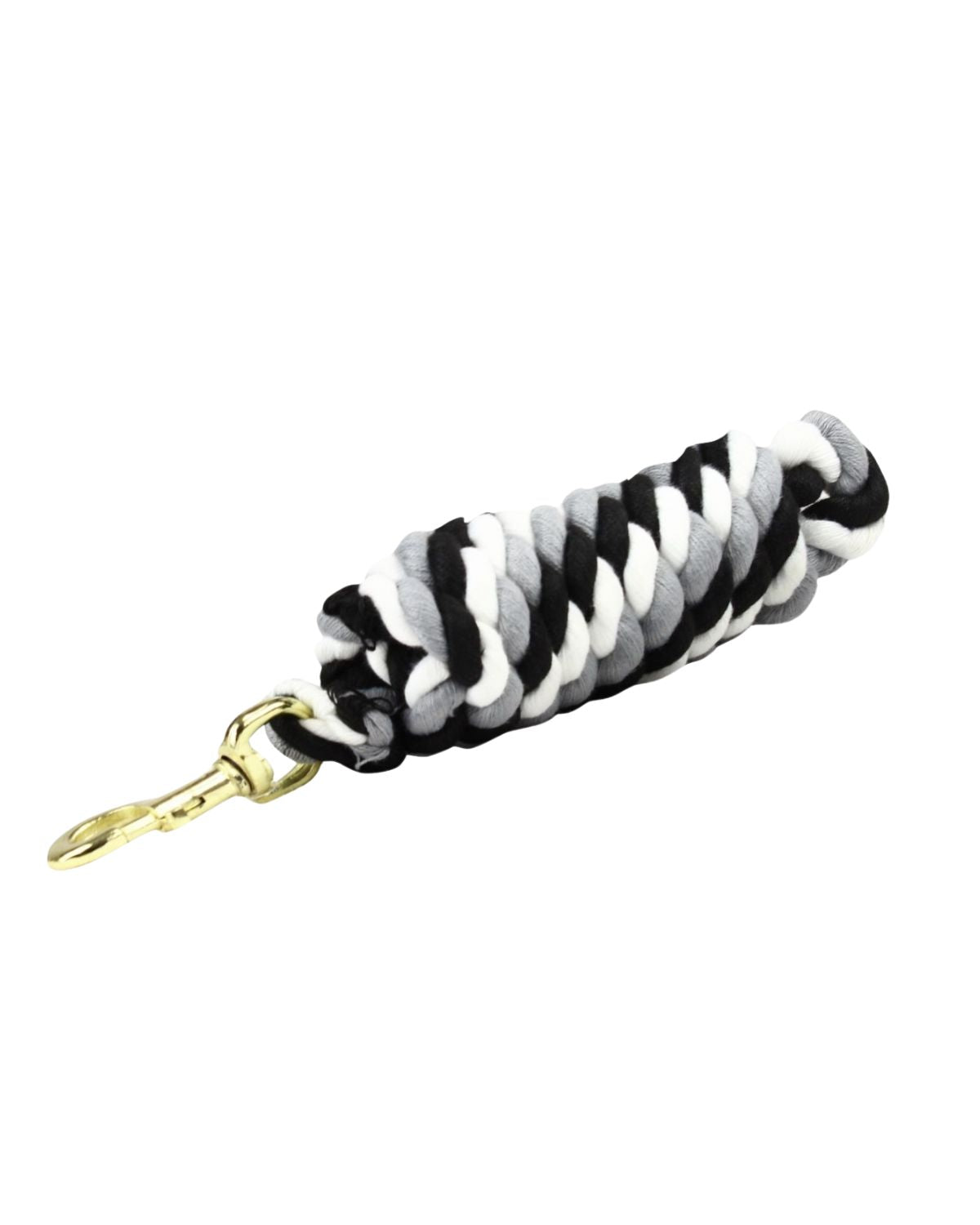 KM Elite Superfine Cotton Lead Rope Black/Grey/White