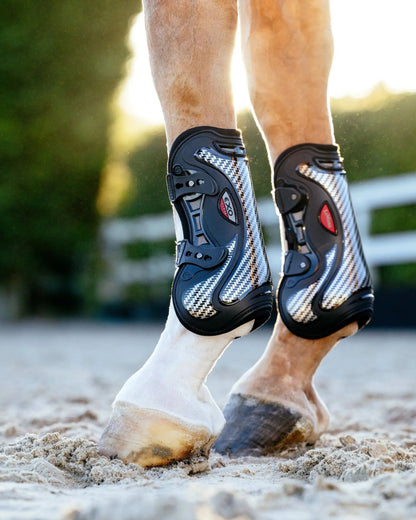 LeMieux Exo-Flex tendon horse boots for jumping protection. Premium equine legwear by Equiflair.