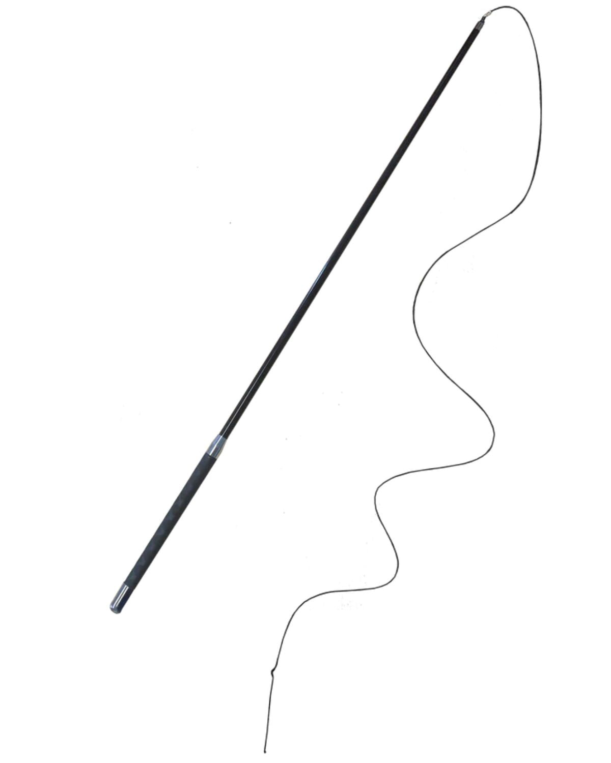 WOOF WEAR Telescopic Lunge Whip Black - Equestrian Horse Training Tool