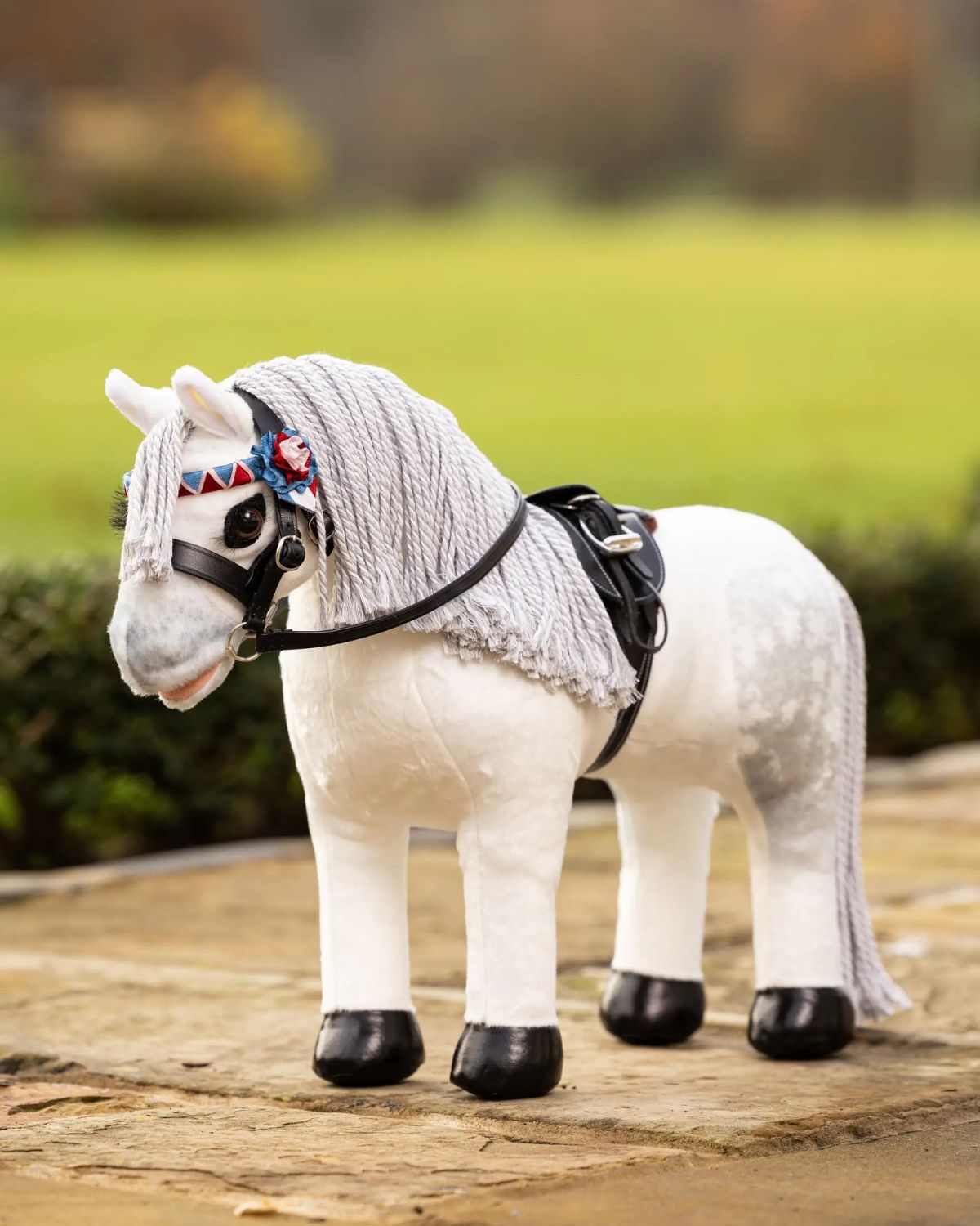 LEMIEUX TOY PONY COCO - Grey Working Hunter Plush Pony from Equiflair. Perfect equestrian toy for kids!