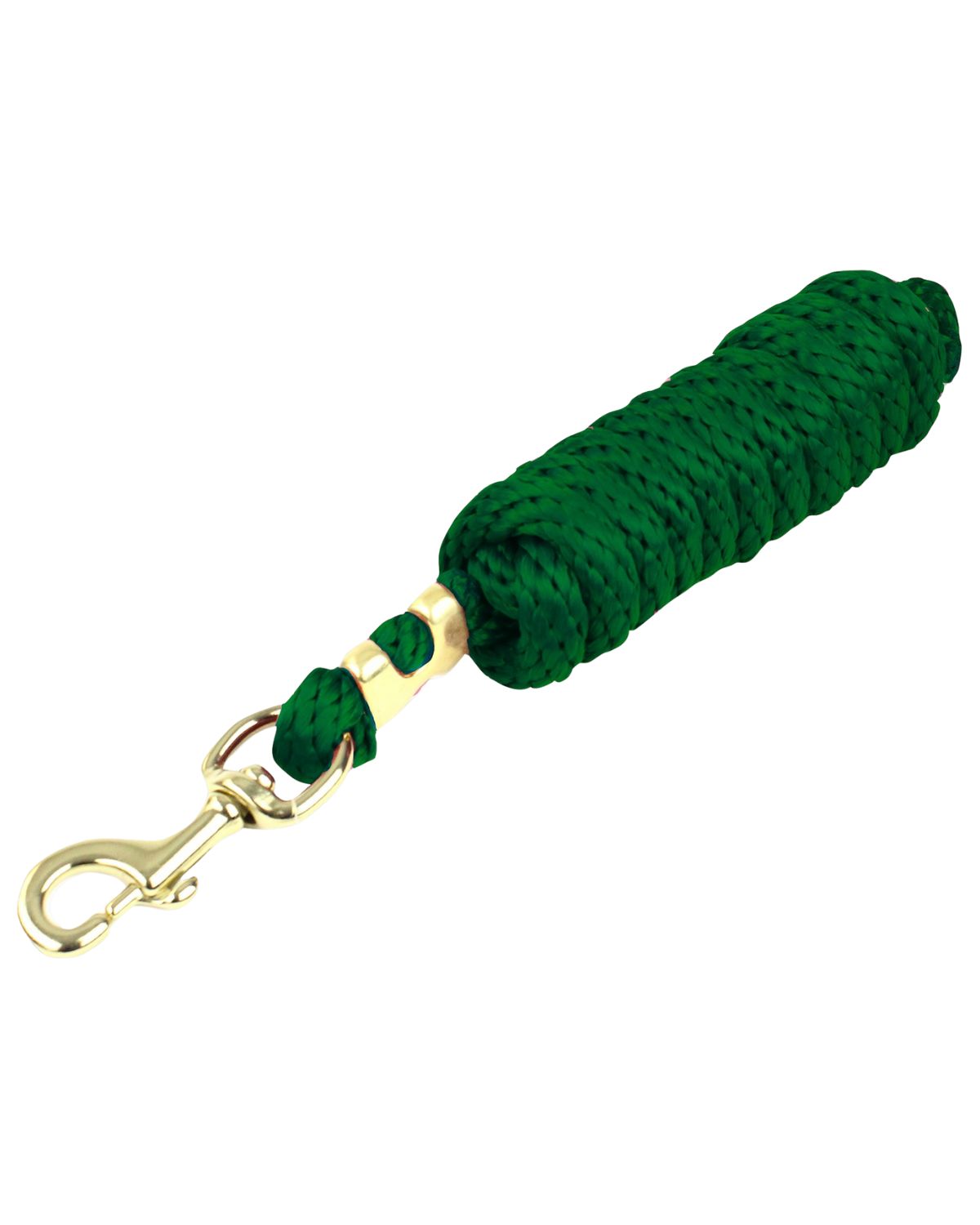 KM ELITE Hunter Green Poly Lead Rope | Strong Horse Lead Rope with Brass Snap | Equiflair