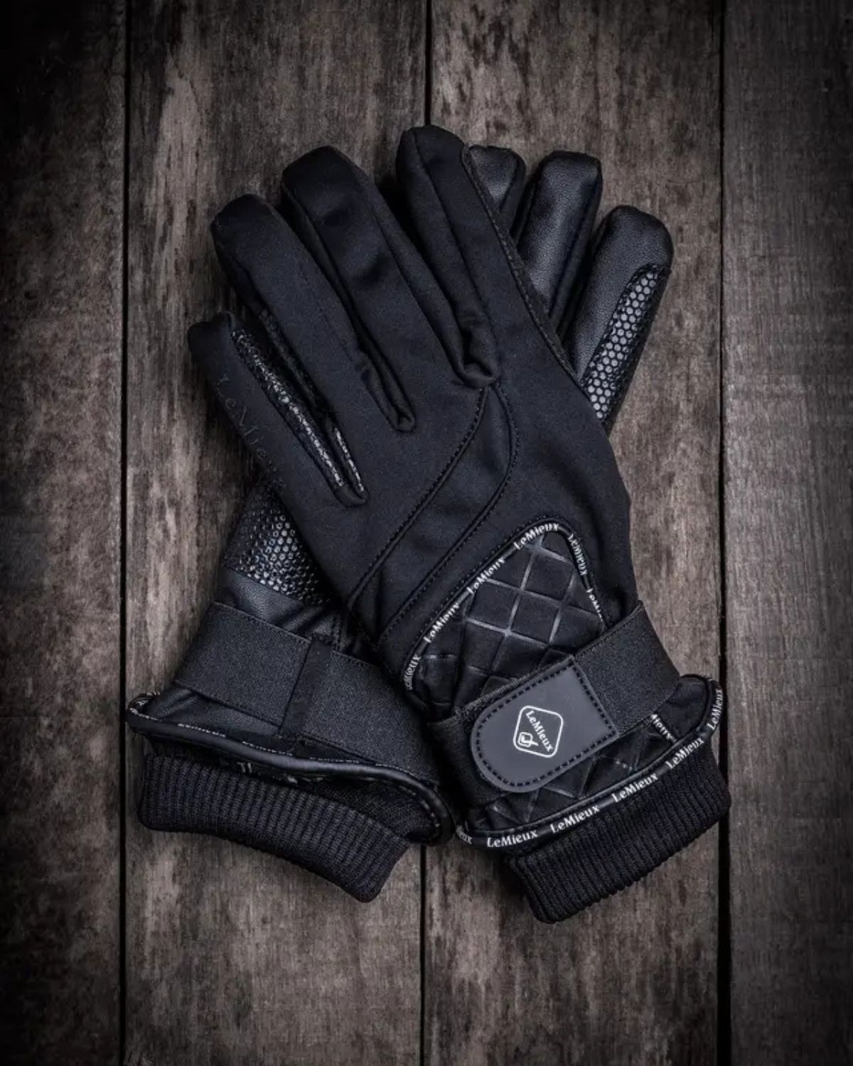 LEMIEUX Waterproof Lite Gloves Black: Thermal Riding Gloves for Women - Equiflair Saddlery