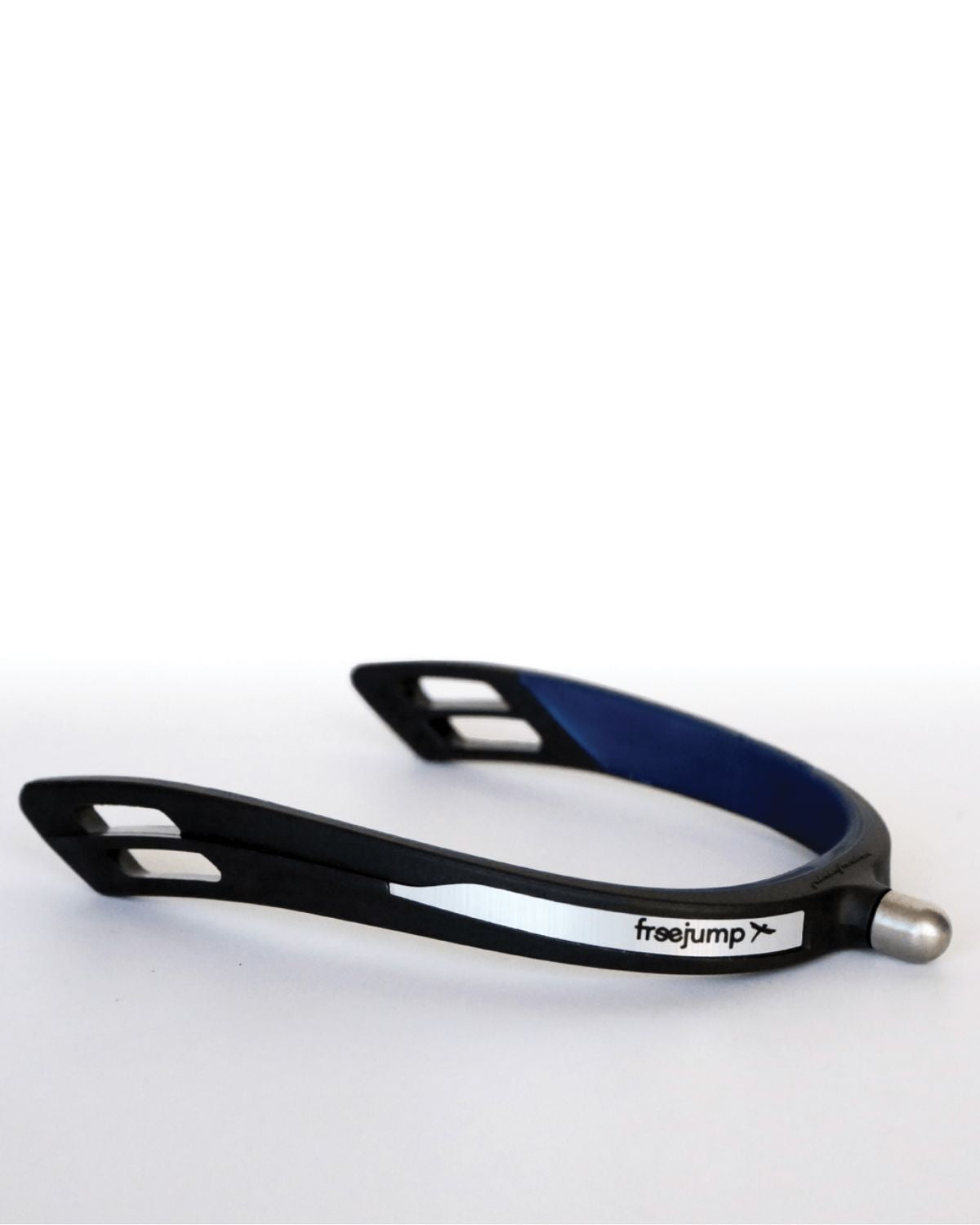 FREEJUMP Spur'One Round End Black/Pearl Blue Riding Spur | Equiflair