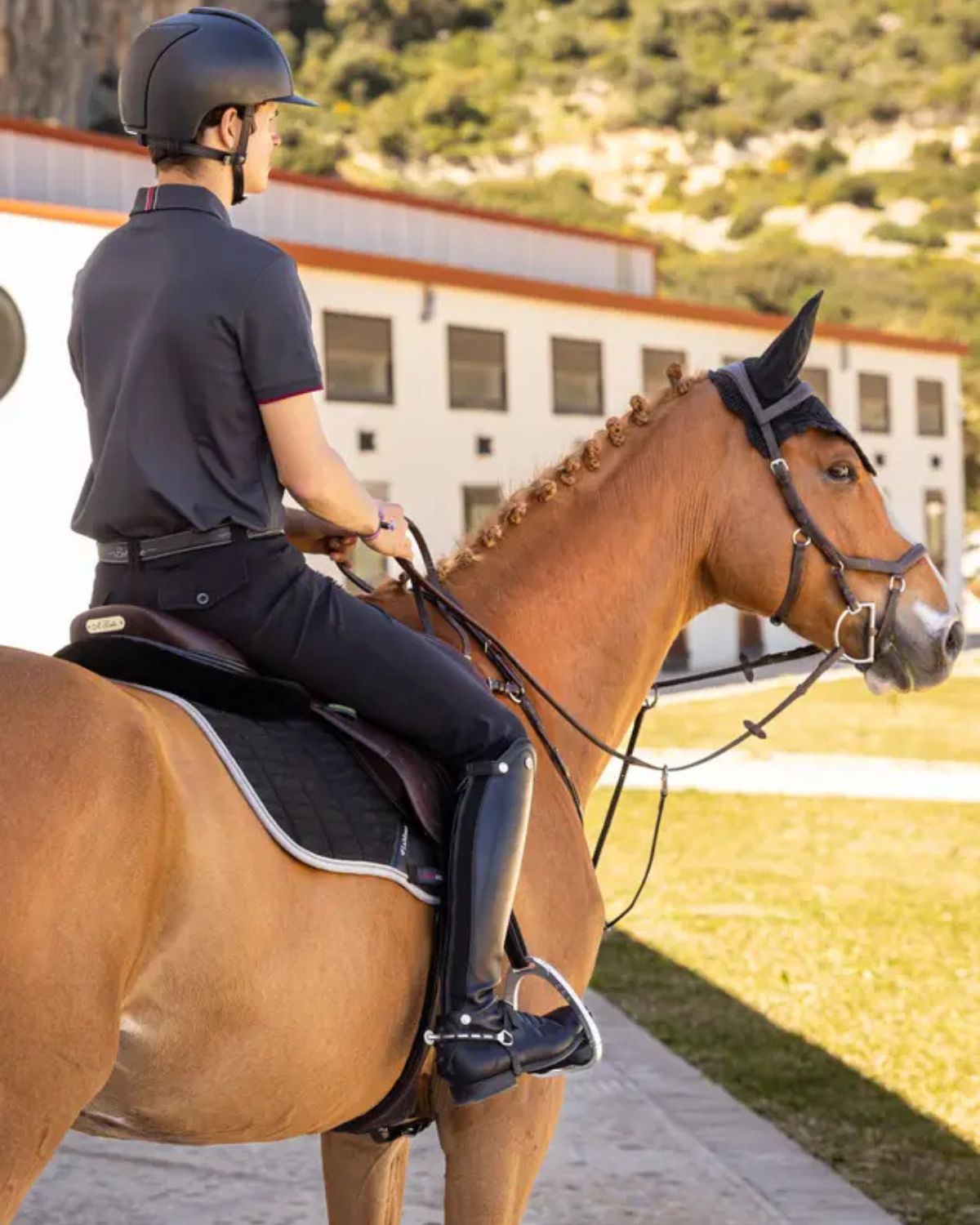 LeMieux Suede EuroJump Square Black