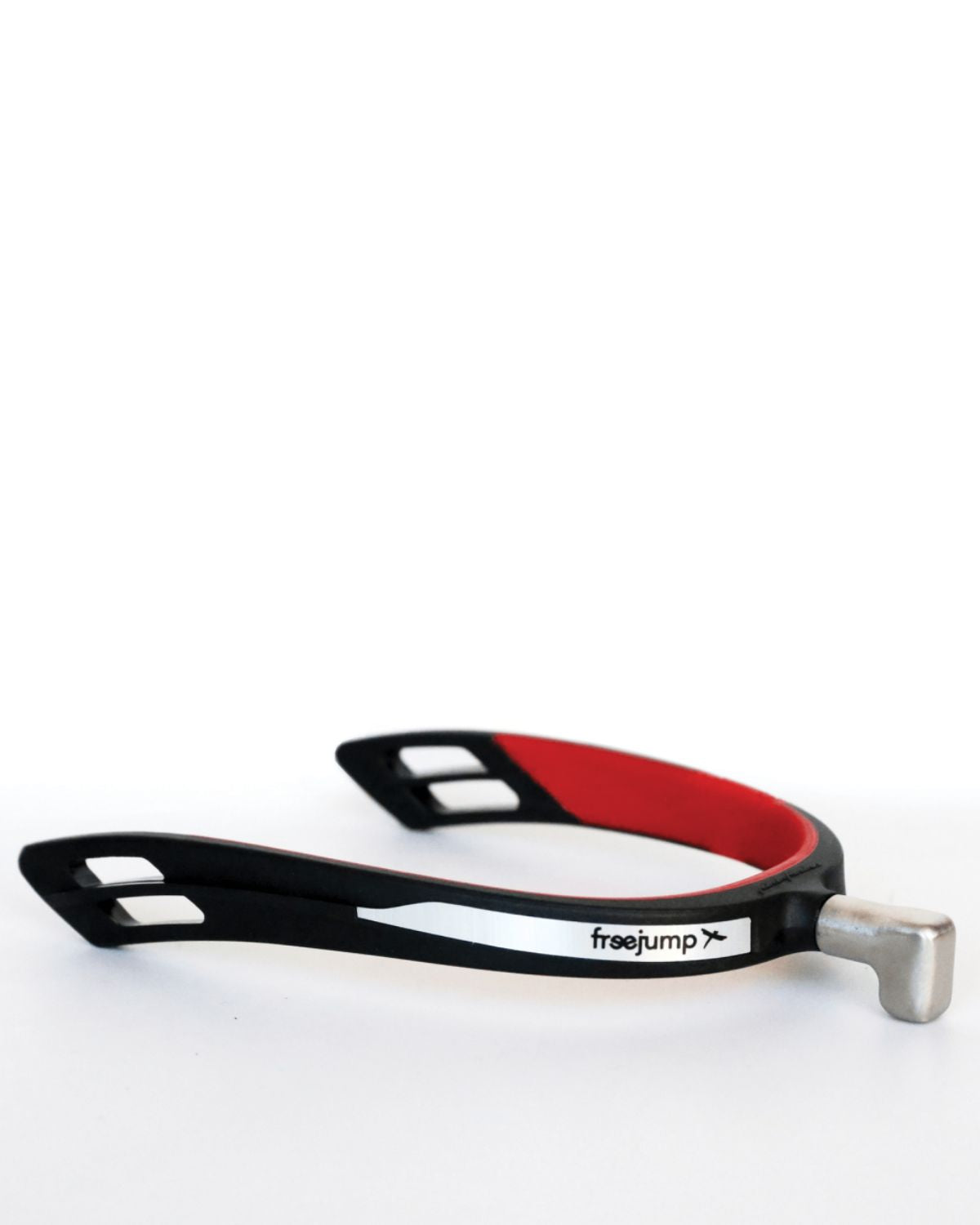 FREEJUMP Spur'One Hammer Black/Pearl Red - Equine Spurs for Riding Boots
