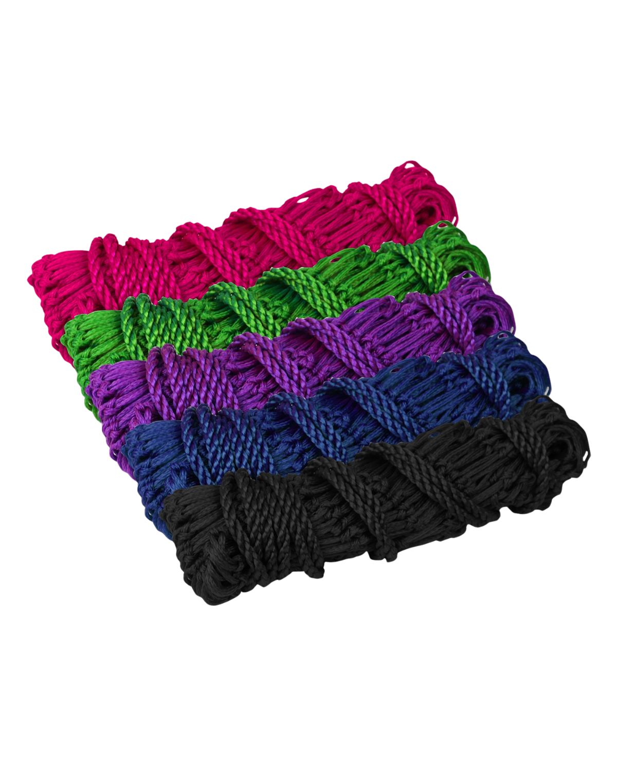 Hay Nets for Horses: Pink, Green, Purple, Blue, and Black Slow Feeder Haynets for Horse Feeding, Small Hole Design