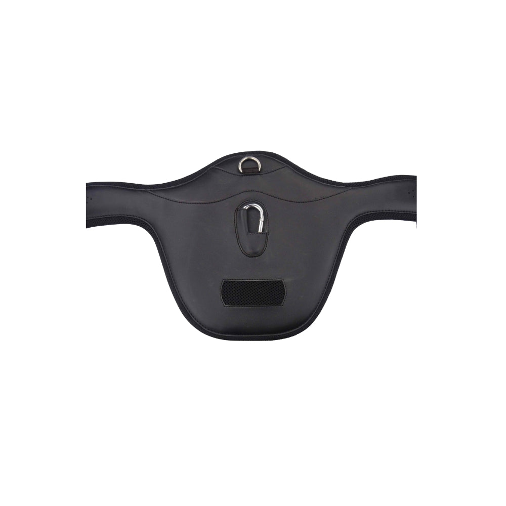Apollo Air Breathe Anatomic Stud Girth - Black Leather Equestrian Girth for Comfort and Performance