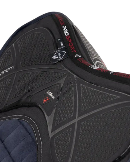 Lemieux X-Grip Silicone Dressage Square Navy: Stylish, Stable & Comfortable Saddle Pad