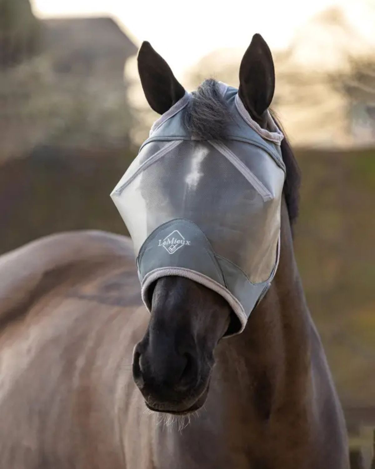 LeMieux ArmourShield Pro Standard Fly Mask Grey