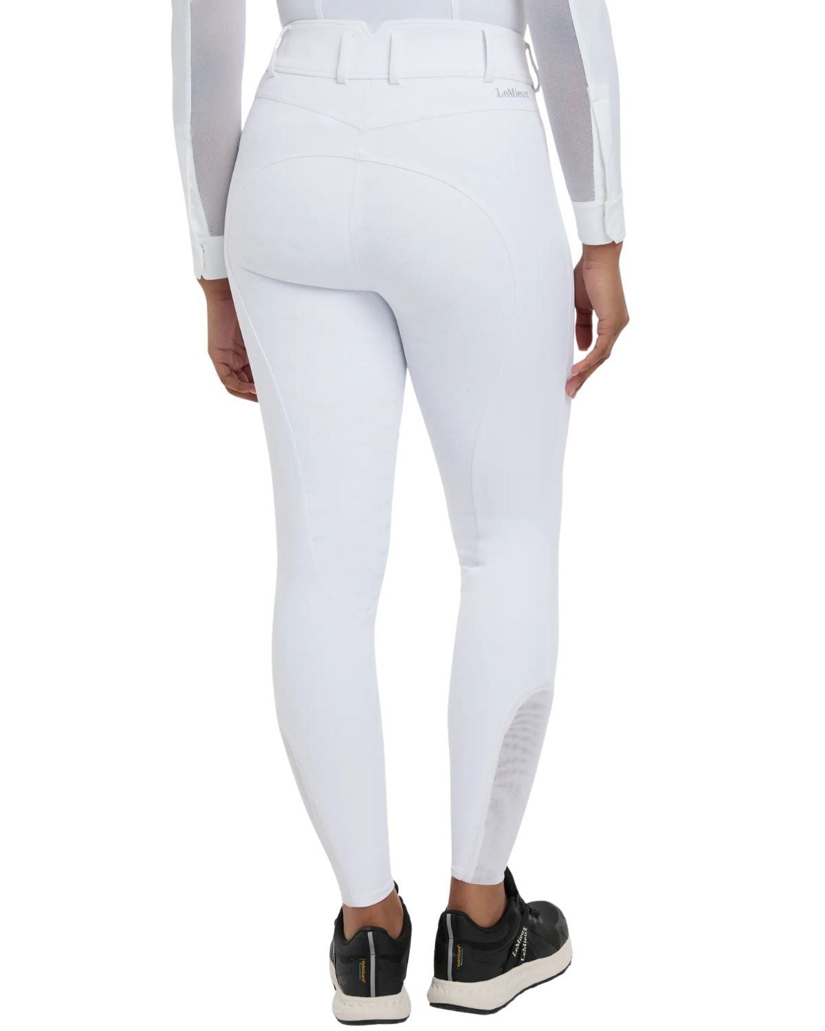 Lemieux Victoria Breech - White Silicone Seat Dressage Riding Pants | Equiflair