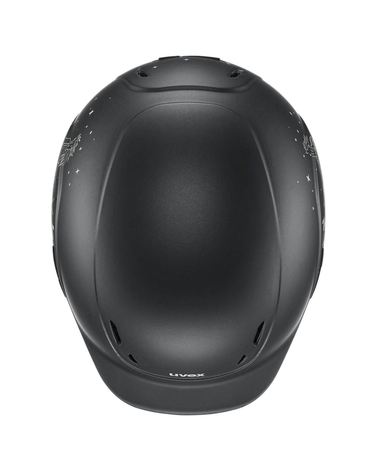 UVEX KIDDOX HAPPY HORSE Junior Riding Helmet - Black Matt Adjustable Kids Safety Gear