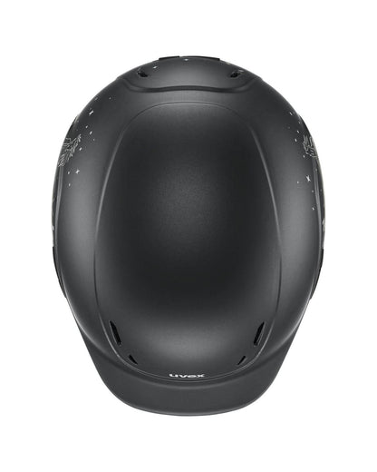 UVEX KIDDOX HAPPY HORSE Junior Riding Helmet - Black Matt Adjustable Kids Safety Gear
