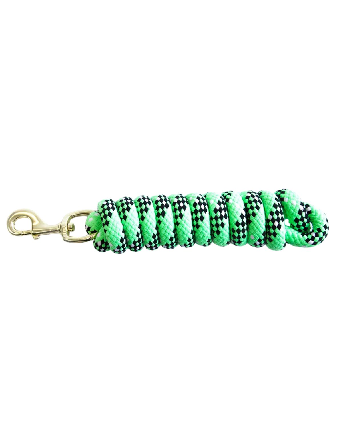 Equiflair Green Cotton Braided Horse Lead Rope with Swivel Snap