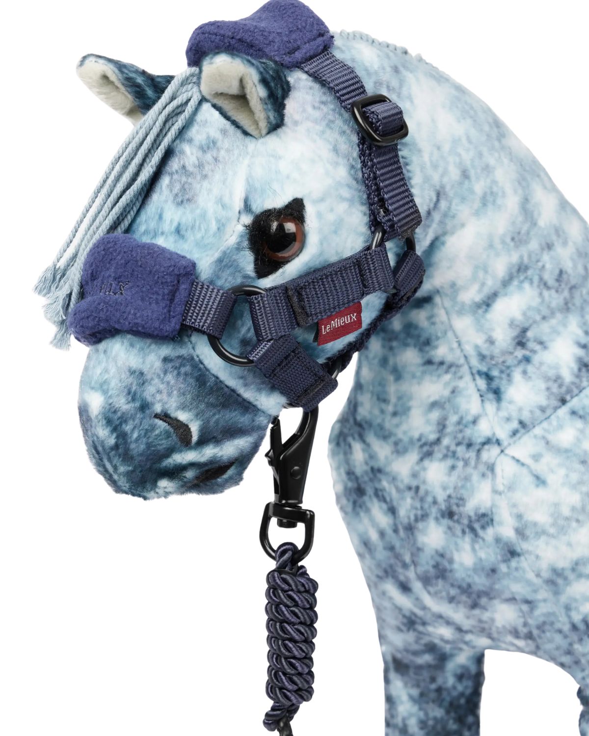 LeMieux Toy Pony Vogue Headcollar & Leadrope in Ink Blue - Equiflair | Plush Horse Accessory