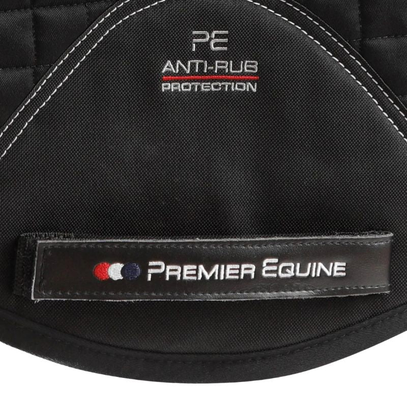 Premier Equine Close Contact GP/Jump Saddle Pad Black | Equestrian Horse Riding Saddle Pad | Anti-Rub Protection | Equiflair