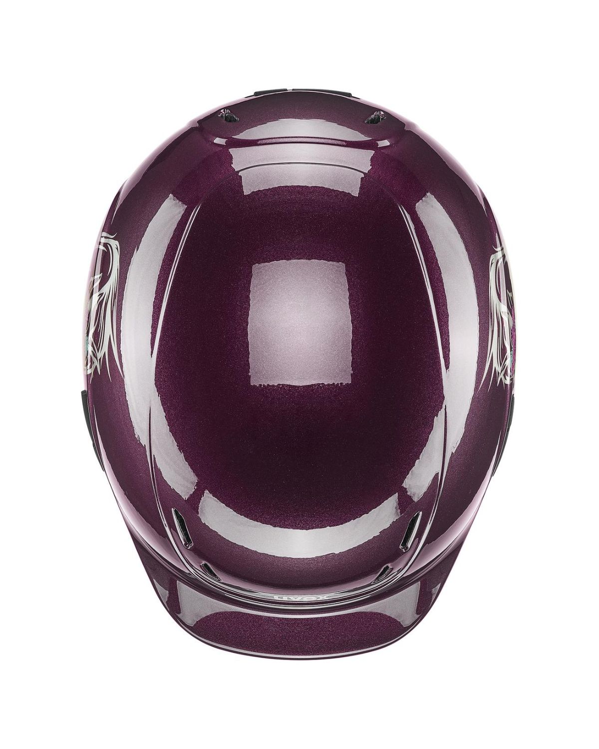 UVEX KIDDOX FLOWER JUNIOR HELMET - BURGUNDY SHINY Riding Helmet for children
