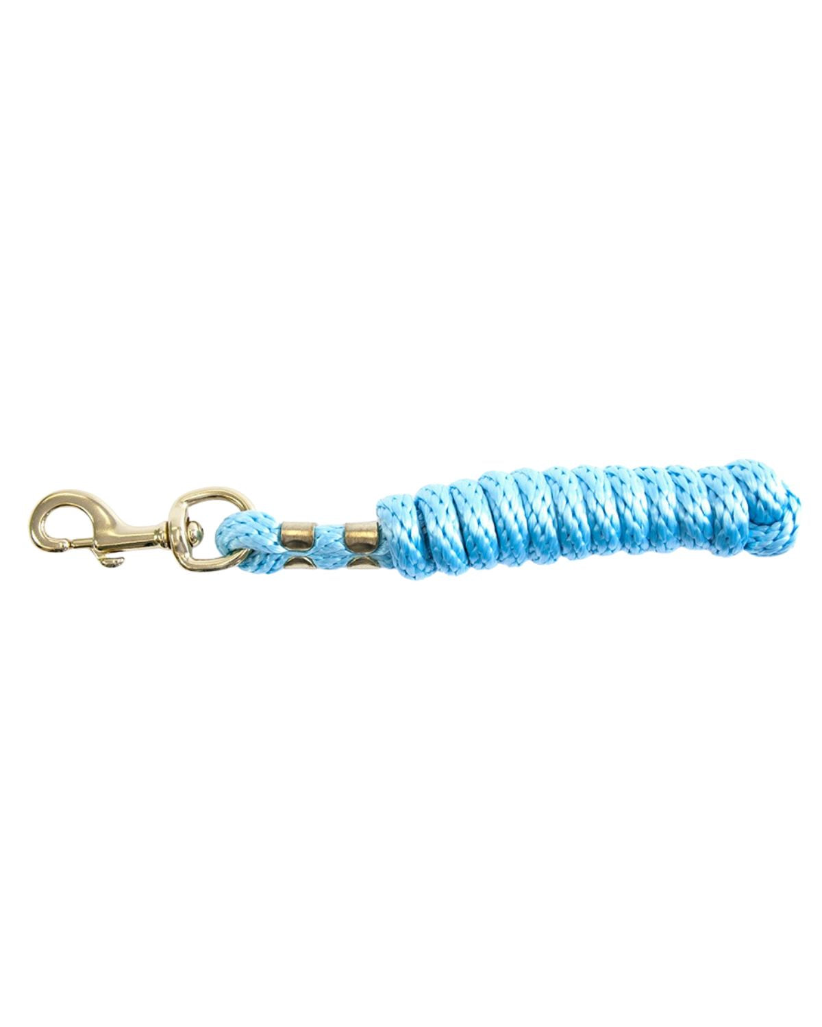 KM ELITE POLY LEAD ROPE BABY BLUE | Durable Equestrian Horse Lead Rope with Brass Snap | Equiflair