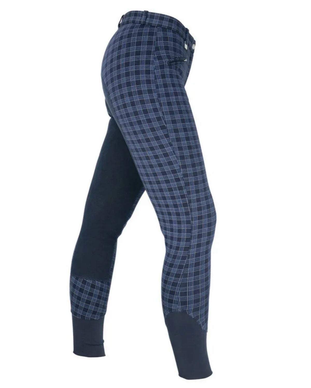 Hy Equestrian Harby Ladies Breeches - Navy Check