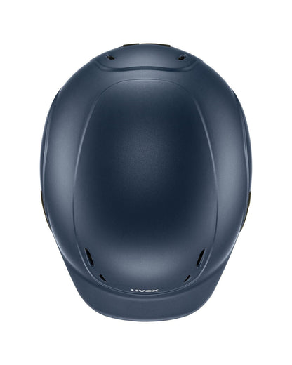 UVEX KIDDOX Navy Riding Helmet: Adjustable, Safe Junior Helmet for Kids, Equiflair