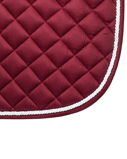 Hy Equestrian Splendid Showjump Saddle Pad Burgundy/White