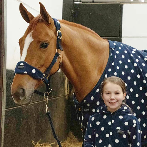 Supreme Products Dotty Fleece Rug - Noble Navy