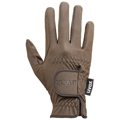 UVEX Sportstyle Riding Gloves - Brown Equestrian Gloves | Touchscreen Compatible & Durable