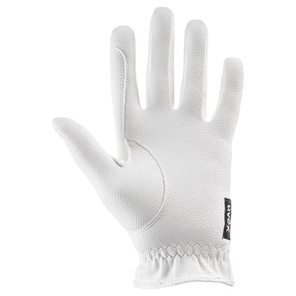 UVEX SPORTSTYLE White Riding Gloves - High-Grip, Breathable, Touchscreen Compatible Equestrian Glove - Equiflair