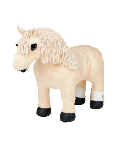 LEMIEUX TOY PONY POPCORN - Palomino Plush Horse Toy with Plaitable Mane & Tail | Equiflair