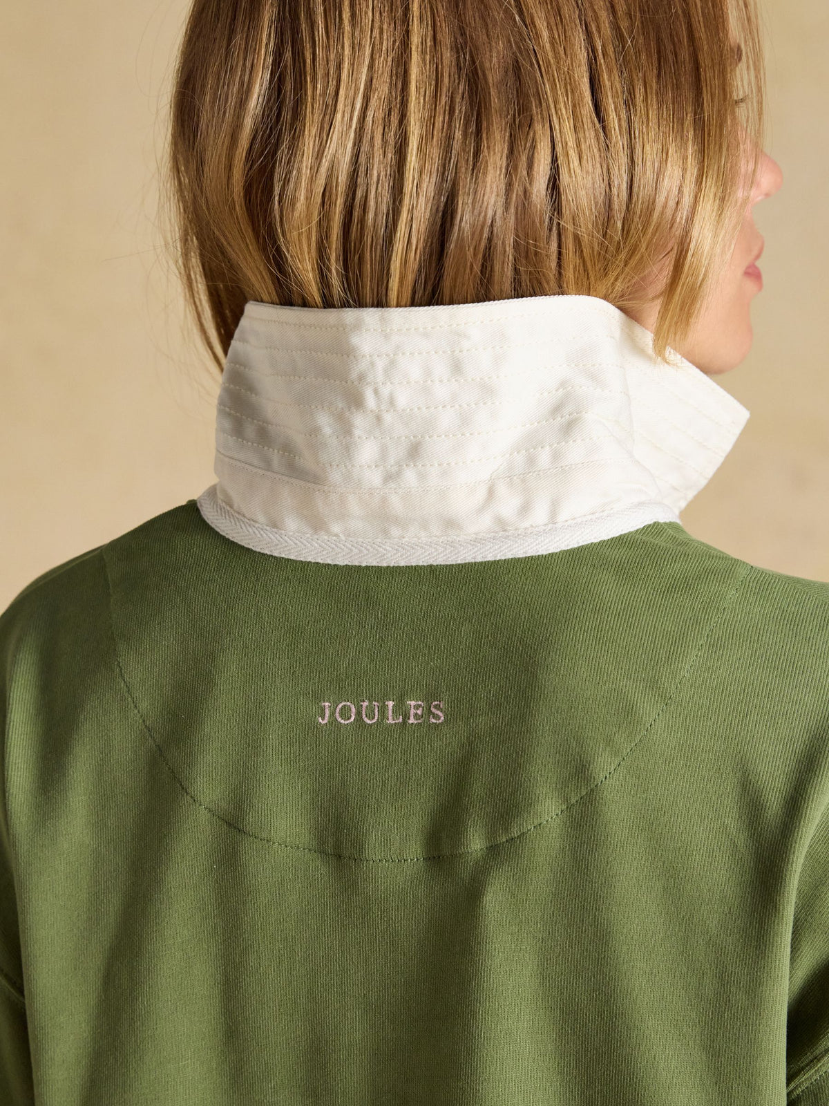 Women's Joules Long Sleeve Cotton Collared Rugby Deckshirt