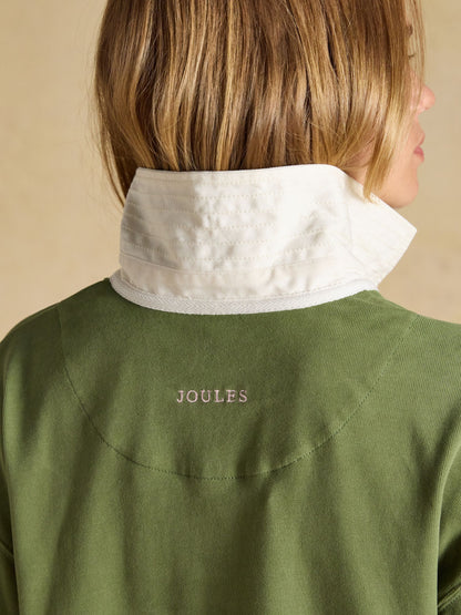 Women's Joules Long Sleeve Cotton Collared Rugby Deckshirt