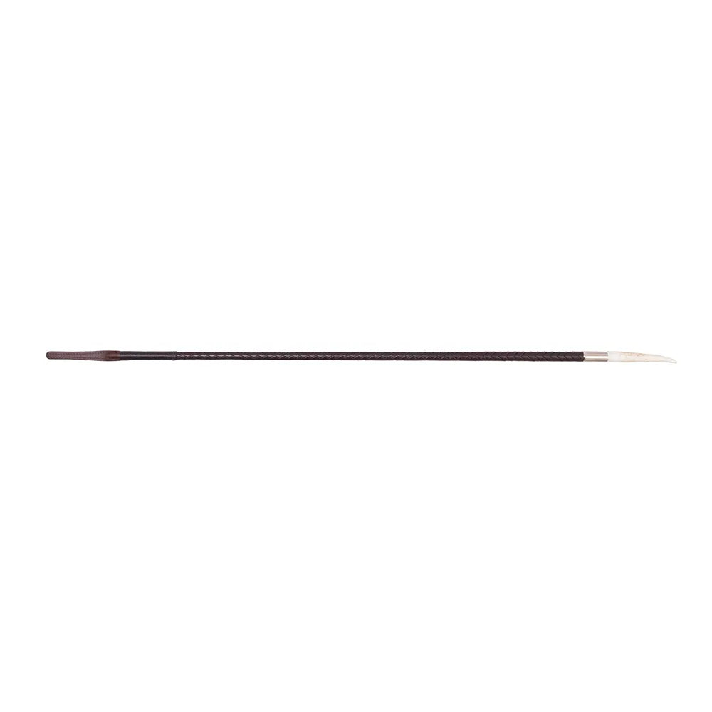 Supreme Products Stag Horn Plaited Show Cane Brown