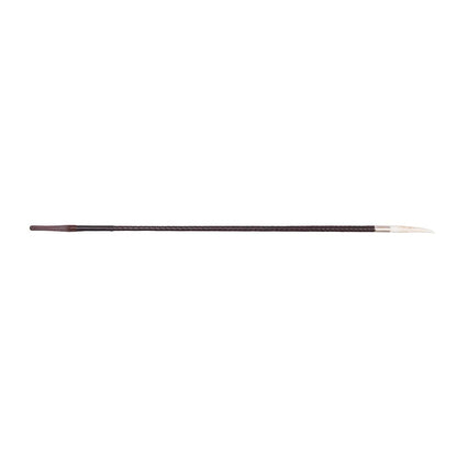Brown Plaited Show Cane with Stag Horn Tip | Equestrian Showing Outfit Accessory