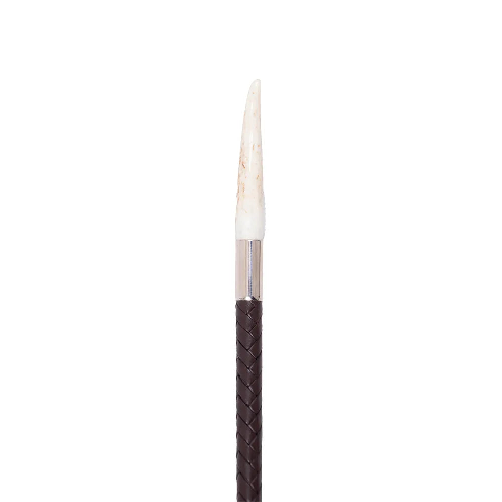 Supreme Products Stag Horn Plaited Show Cane Brown