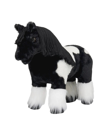 LEMIEUX TOY PONY RAZZLE - Black and White Piebald Plush Horse Toy by Equiflair
