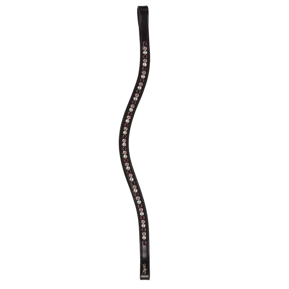 Schockemohle Browband Diamond Select black/berry shades